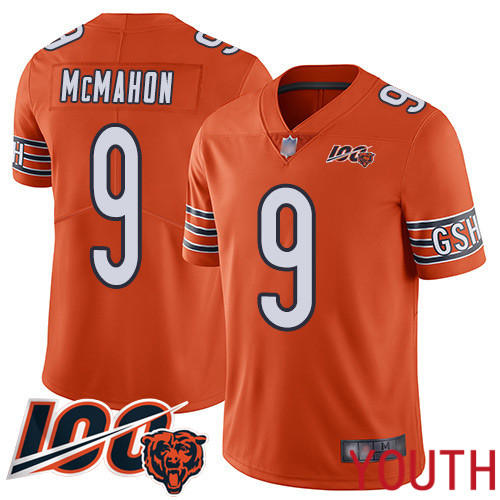 Chicago Bears Limited Orange Youth Jim McMahon Alternate Jersey NFL Football 9 100th Season